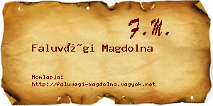 Faluvégi Magdolna névjegykártya