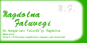 magdolna faluvegi business card